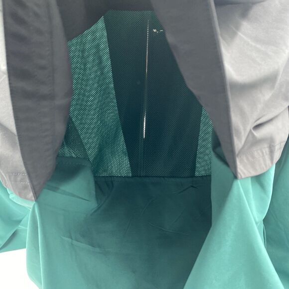 Adidas Windbreaker Jacket Mens 3-Stripe Full Zip Green Vented Size XL - Picture 6 of 6